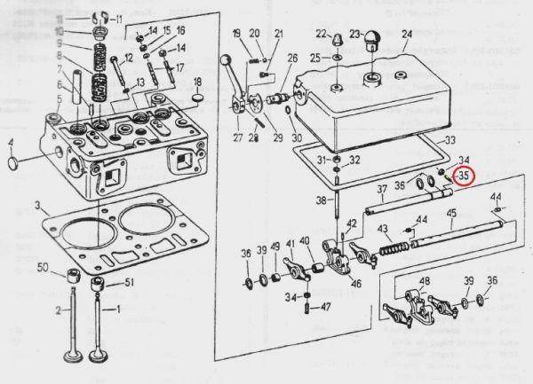 Wkręt regulacyjny wałka dekompresatora c-330 Wkręt regulacyjny wałka dekompresatora c-330 - obrazek 2