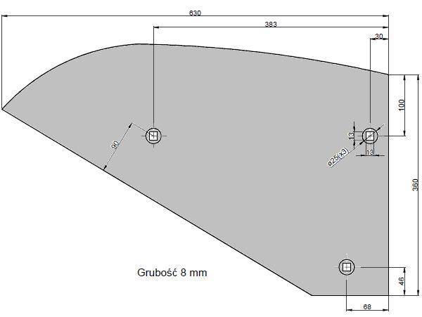 Skrzydło odkładni 4-skibowy pług Skrzydło odkładni 4-skibowy pług - obrazek 2