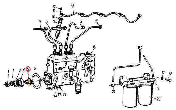 Sprzęgło pompy paliwowej 950834 c-360/385/zetor 80009016) Sprzęgło pompy paliwowej 950834 c-360/385/zetor 80009016) - obrazek 2