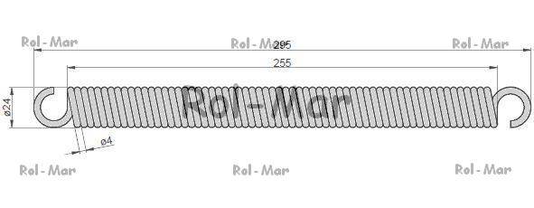 Sprężyna naciągowa prasa kostka sipma zamiennik Sprężyna naciągowa prasa kostka sipma zamiennik - obrazek 2