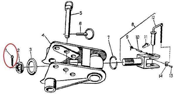 Zawleczka haka transportowego 8x71 c-360 Zawleczka haka transportowego 8x71 c-360 - obrazek 2