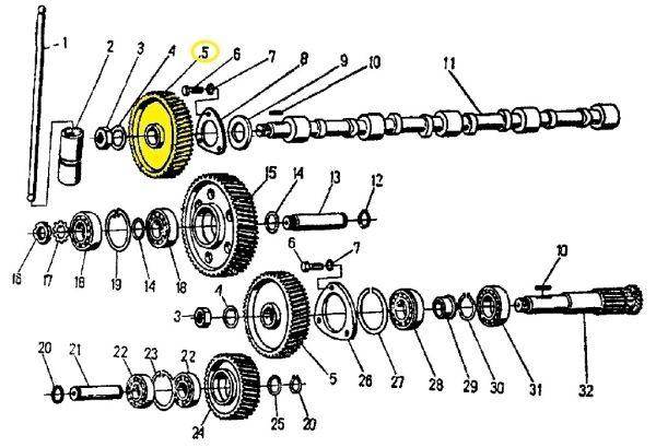Koło zębate na wałek rozrządu 950424 c-360/zetor skropol Koło zębate na wałek rozrządu 950424 c-360/zetor skropol - obrazek 2