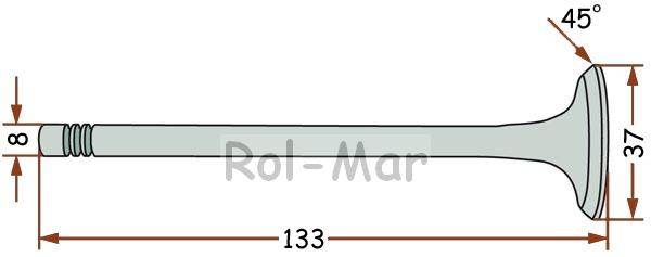 Zawór silnika wydech 21373004153697 deutz Zawór silnika wydech 21373004153697 deutz - obrazek 2