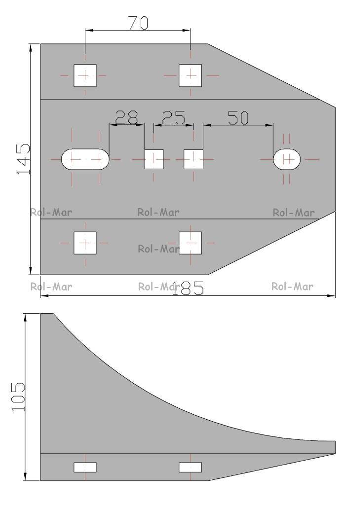 Uchwyt lemieszy 8mm lemken smaragd vulcan Uchwyt lemieszy 8mm lemken smaragd vulcan - obrazek 3