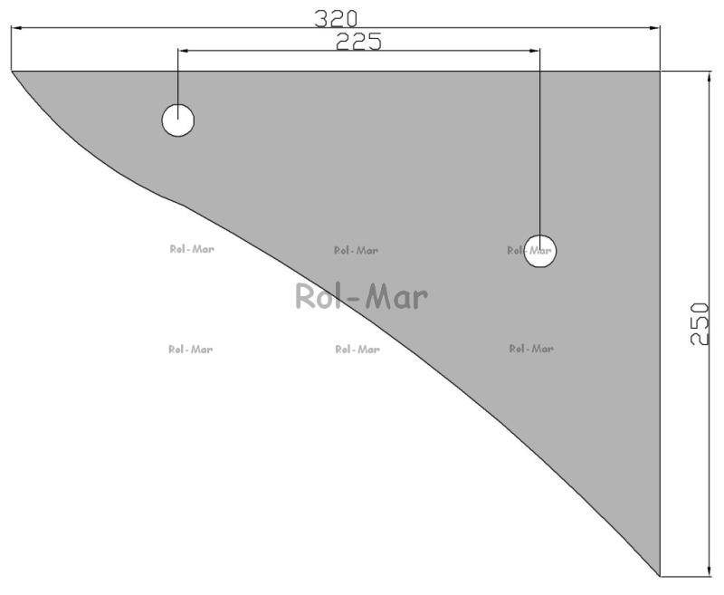 Pierś odkładni 3-skibowa pług Pierś odkładni 3-skibowa pług - obrazek 2