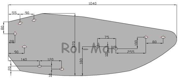 Skrzydło odkładni prawe 14"-16" kverneland vulcan pasuje śruba m12x35nos 10 szt Skrzydło odkładni prawe 14"-16" kverneland vulcan pasuje śruba m12x35nos 10 szt - obrazek 3