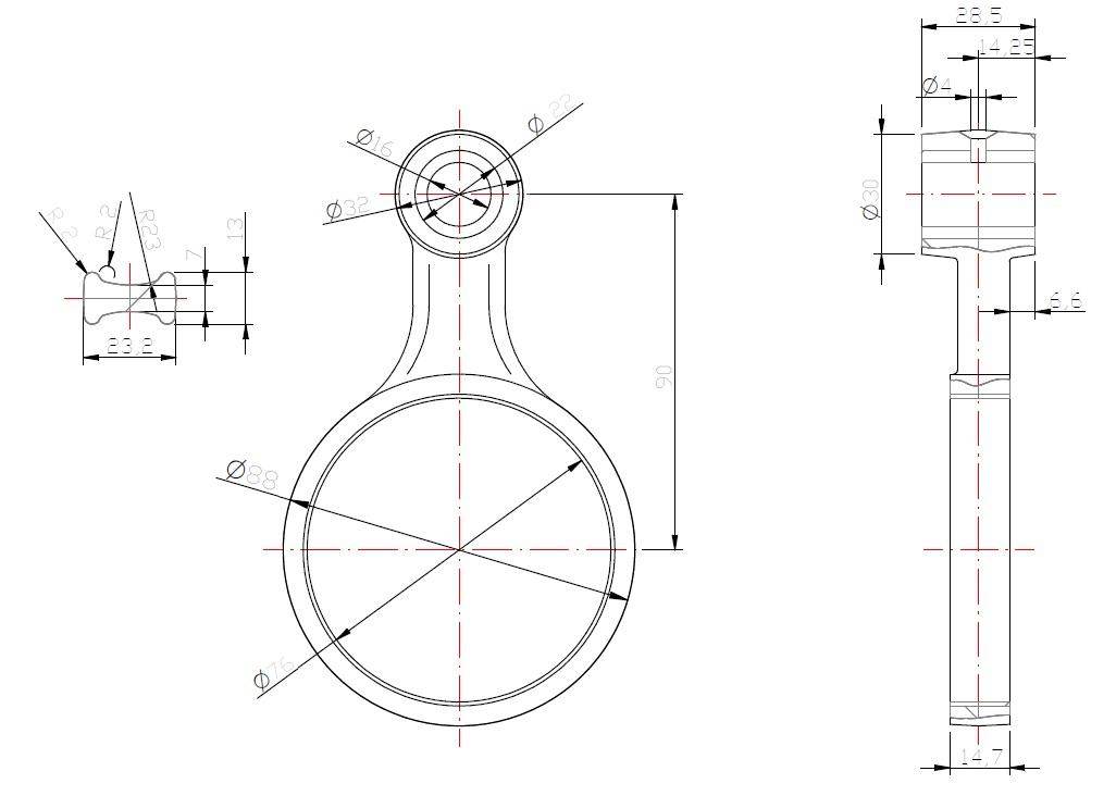 Korbowód sprężarki 46509010 950937 c-360 Korbowód sprężarki 46509010 950937 c-360 - obrazek 2