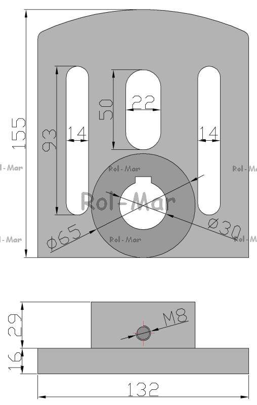 Tarcza korby 220804007 rozrzutnik Tarcza korby 220804007 rozrzutnik - obrazek 2