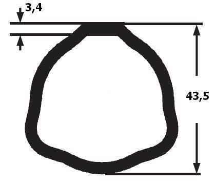 Rura zewnętrzna wału seria 3 i 4 do długości 610 aksan Rura zewnętrzna wału seria 3 i 4 do długości 610 aksan - obrazek 2