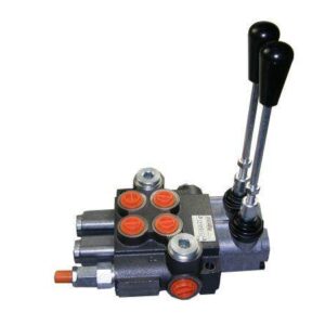 Rozdzielacz hydrauliczny dwusekcyjny z zatrzaskami 2 40l