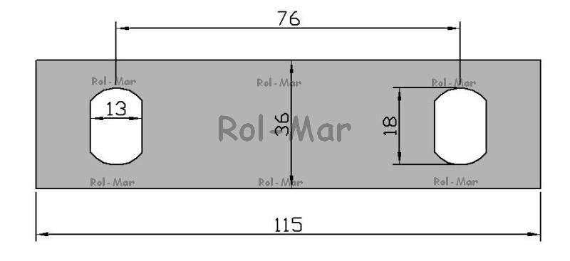 Płytka prowadnicy kosy 522181.1 claas Płytka prowadnicy kosy 522181.1 claas - obrazek 2