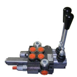 Rozdzielacz hydrauliczny dwusekcyjny 1-sekcja pływająca 40l