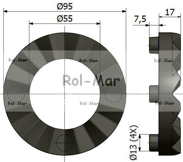 Tarcza sprzęgła bizon 5040020560 Tarcza sprzęgła bizon 5040020560 - obrazek 2