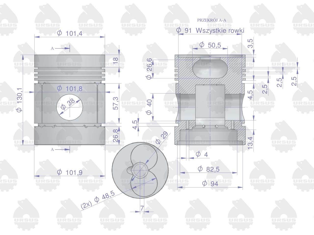 Zestaw naprawczy silnika c-330 oryginał ursus Zestaw naprawczy silnika c-330 oryginał ursus - obrazek 3