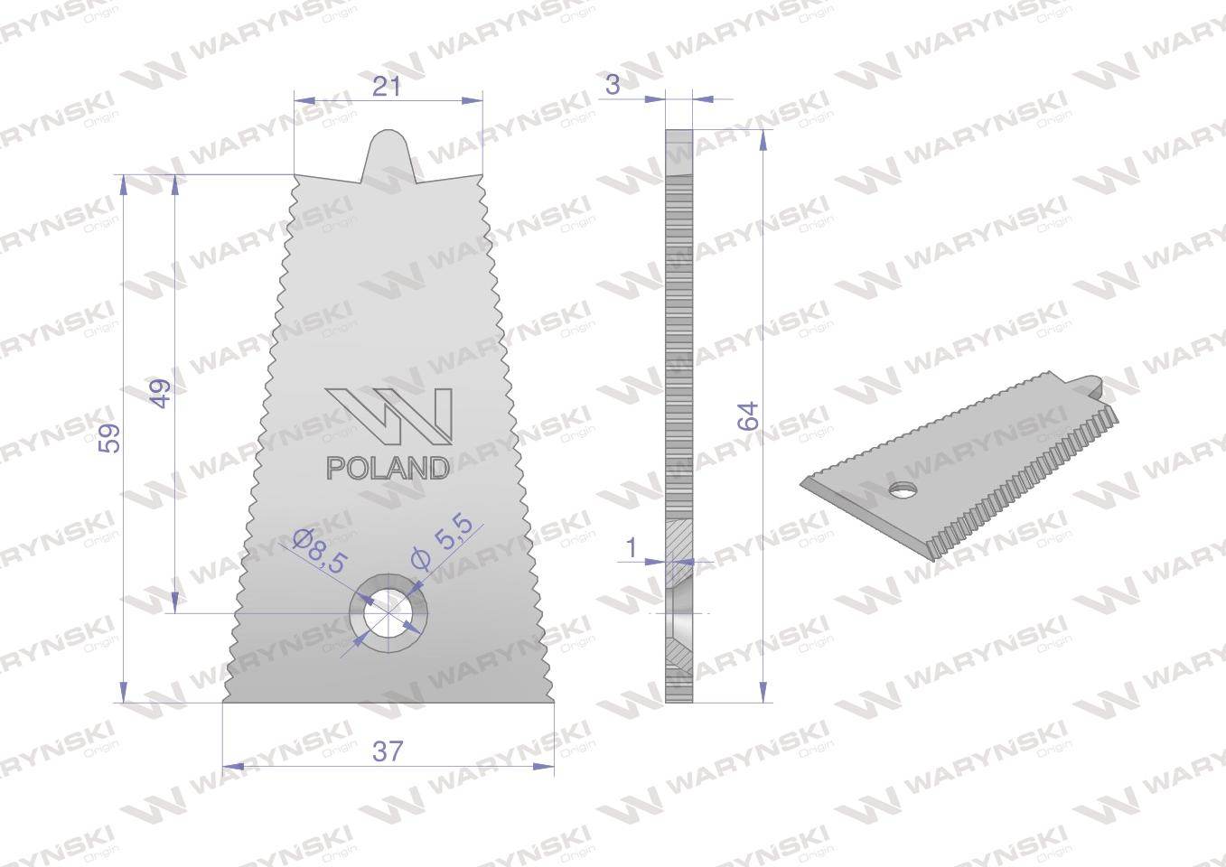 Stalka bizon 5040002049 waryński 50szt Stalka bizon 5040002049 waryński 50szt - obrazek 2