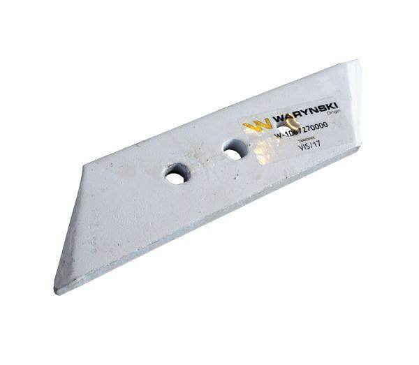 Dłuto nakładka lemiesza prawe trzyotworowe vis/17 xl unia pług stal borowa waryński