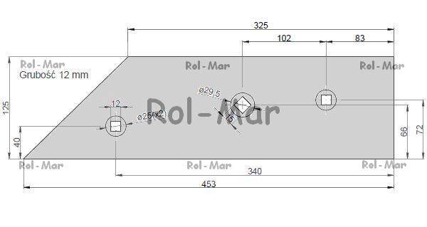 Płoza krótka phx pług Płoza krótka phx pług - obrazek 2