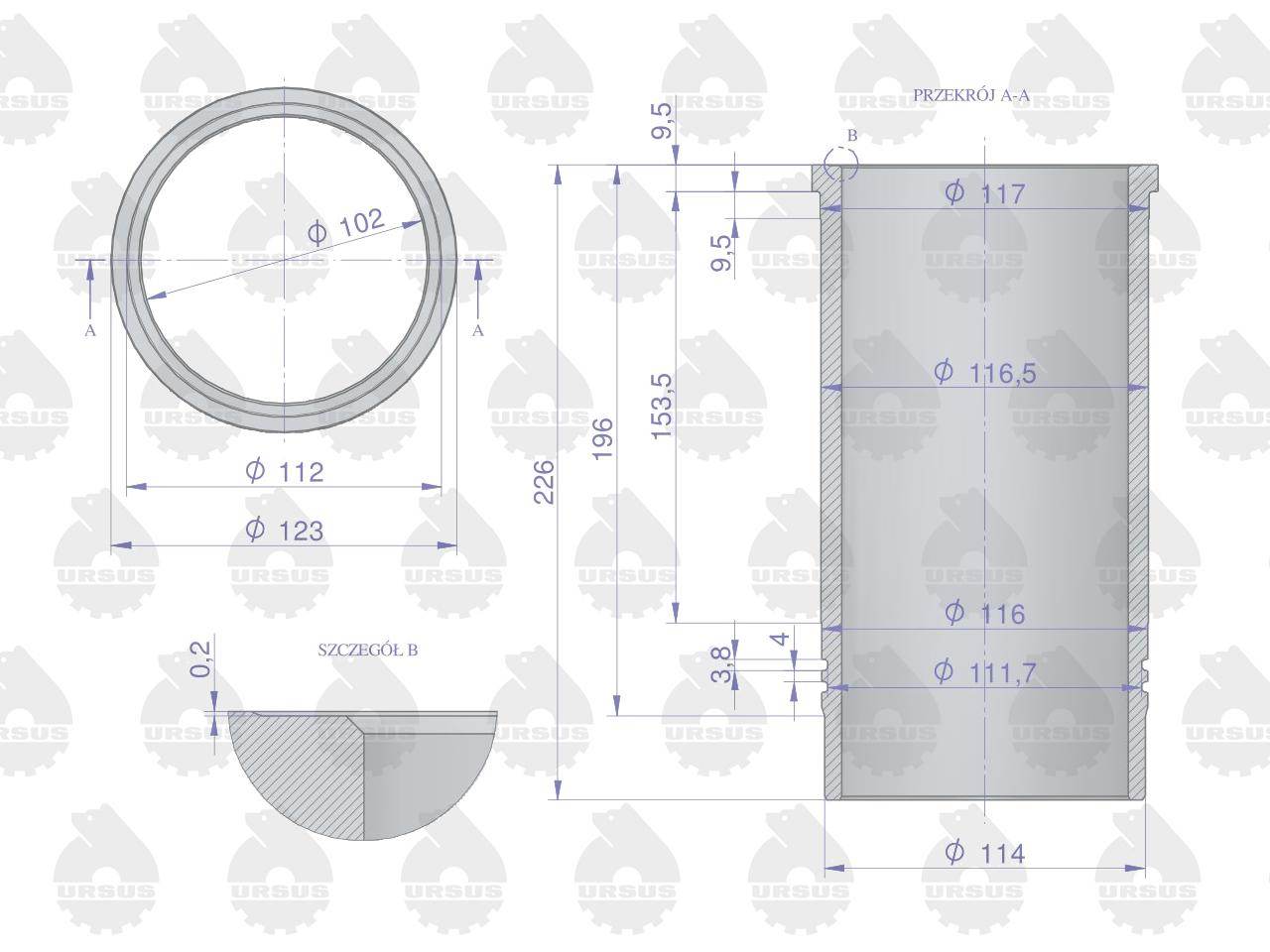 Zestaw naprawczy silnika c-330m oryginał ursus Zestaw naprawczy silnika c-330m oryginał ursus - obrazek 5