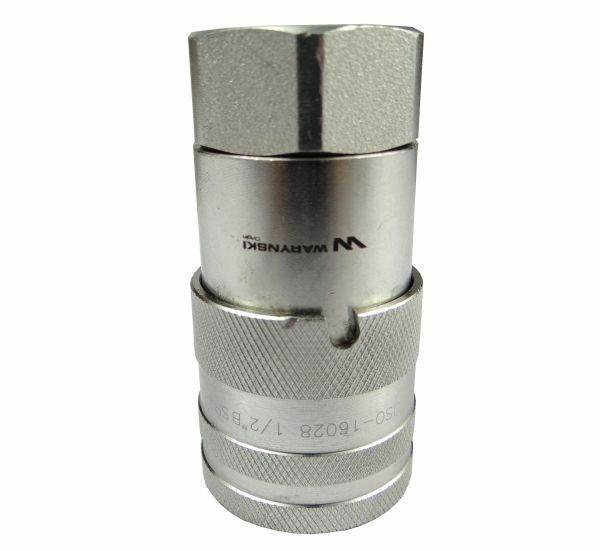 Szybkozłącze hydrauliczne suchoodcinające gniazdo g1/2"bsp gwint wewnętrzny iso16028 waryński Szybkozłącze hydrauliczne suchoodcinające gniazdo g1/2"bsp gwint wewnętrzny iso16028 waryński - obrazek 2