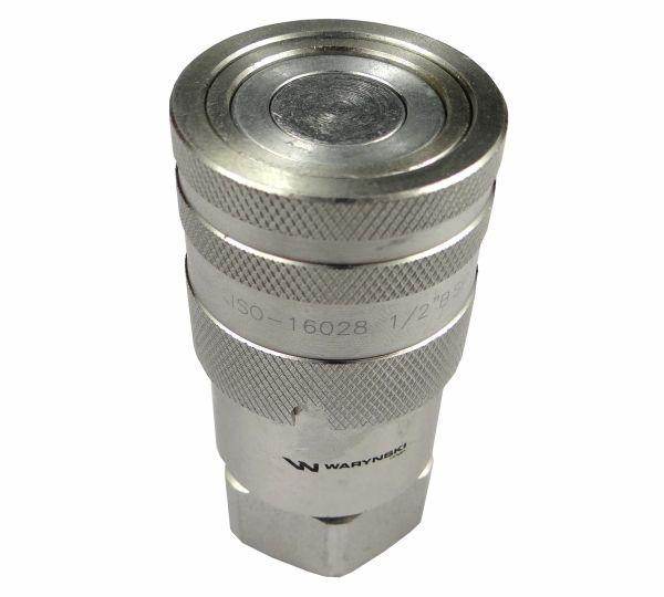 Szybkozłącze hydrauliczne suchoodcinające gniazdo g1/2"bsp gwint wewnętrzny iso16028 waryński Szybkozłącze hydrauliczne suchoodcinające gniazdo g1/2"bsp gwint wewnętrzny iso16028 waryński - obrazek 3