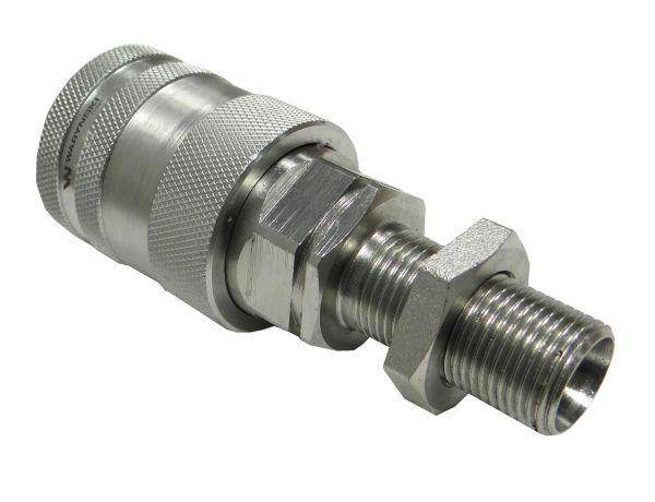 Szybkozłącze hydrauliczne gniazdo long m18x1.5 gwint zewnętrzny euro push-pull 9100818gl iso 7241-a waryński