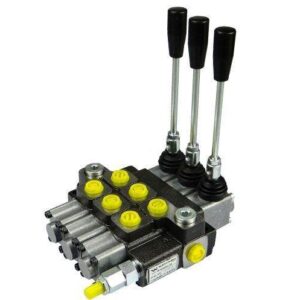 Rozdzielacz hydrauliczny 3-sekcyjny max przepływ 40l z zatrzaskami waryński