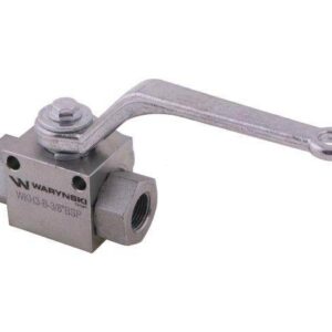 Zawór kulowy hydrauliczny 3-drogowy 3/2 3/8"bsp z otworami mocującymi 500 bar waryński