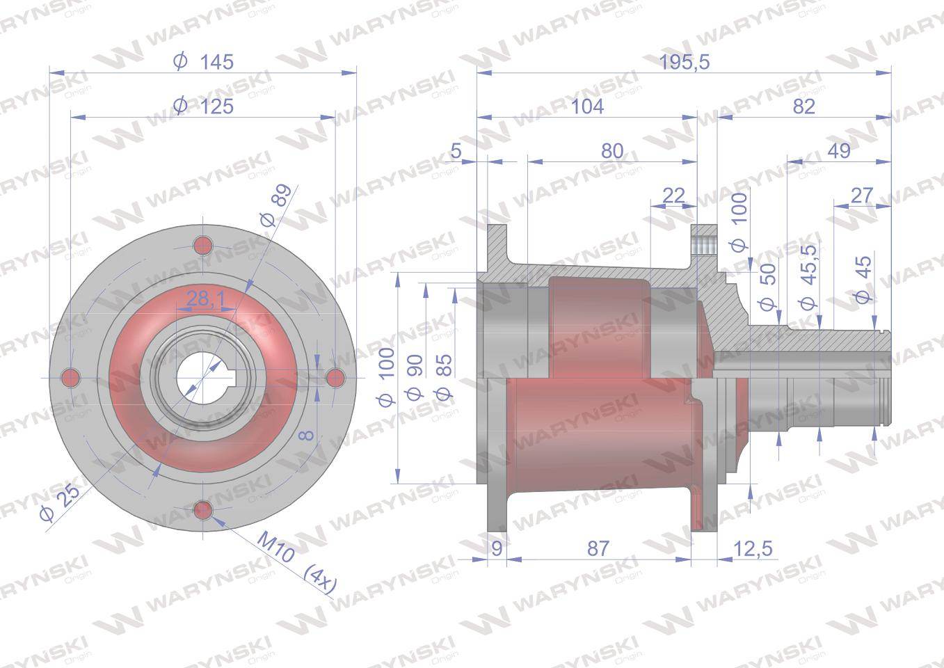 Piasta talerza roboczego sfero kosiarka rotacyjna polska waryński Piasta talerza roboczego sfero kosiarka rotacyjna polska waryński - obrazek 3
