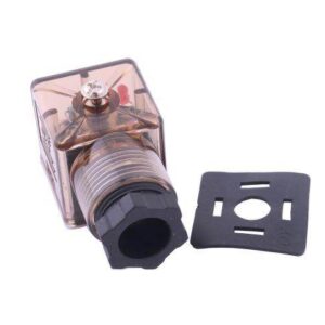 Wtyczka elektryczna w-wtykvdc 12v 24v sp666 do zasilania cewek elektromagnetycznych z diodą i uszczelką waryński