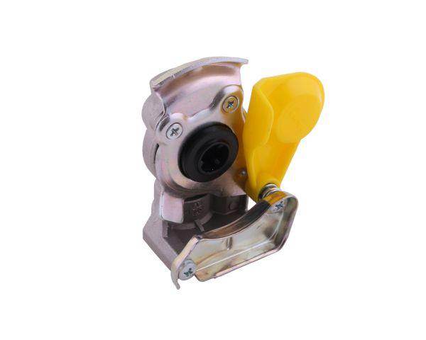 Złącze powietrza miękkie z zaworem żółte dwuobwodowe 22x1.5 polmo Złącze powietrza miękkie z zaworem żółte dwuobwodowe 22x1.5 polmo - obrazek 3