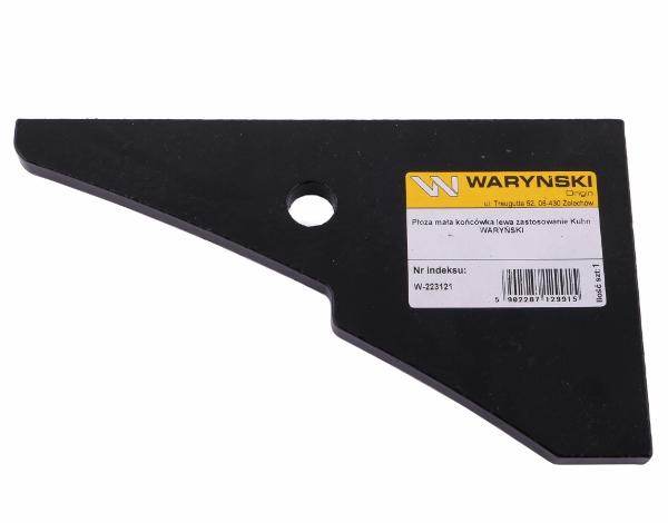 Płoza mała końcówka lewa kuhn stal borowa waryński