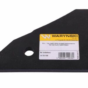 Przednia część płozy prawa 761106 kuhn stal borowa waryński