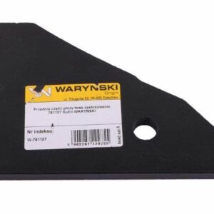 Przednia część płozy lewa 761107 kuhn stal borowa waryński