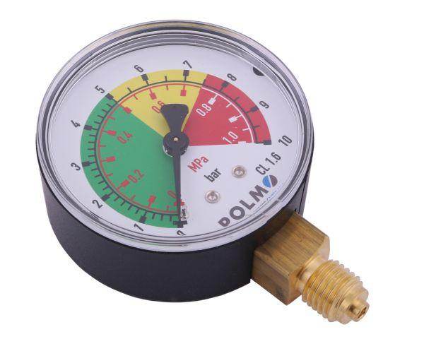 Manometr suchy m63 0-10 bar 1mpa gwint m12x1.5 dolne przyłącze opryskiwacz polmo