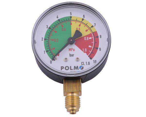 Manometr suchy m63 0-10 bar 1mpa gwint m12x1.5 dolne przyłącze opryskiwacz polmo Manometr suchy m63 0-10 bar 1mpa gwint m12x1.5 dolne przyłącze opryskiwacz polmo - obrazek 2