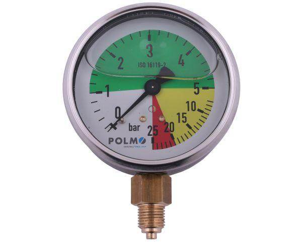 Manometr glicerynowy m80 0-5/25 bar gwint g1/4" dolne przyłącze do opryskiwaczy firmy krukowiak polmo Manometr glicerynowy m80 0-5/25 bar gwint g1/4" dolne przyłącze do opryskiwaczy firmy krukowiak polmo - obrazek 2