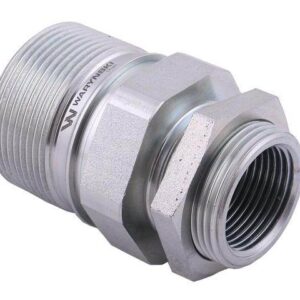 Szybkozłącze hydrauliczne skręcane motylkowe gniazdo g1"bsp gwint wewnętrzny 250bar waryński