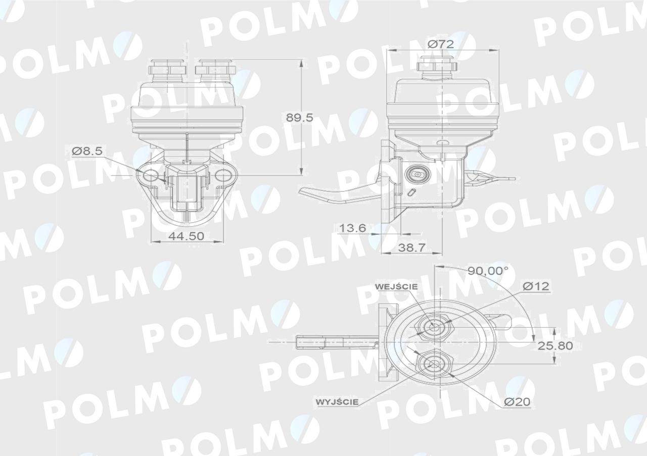 Pompa zasilająca 2723 7.02242.41.0 2723 polmo Pompa zasilająca 2723 7.02242.41.0 2723 polmo - obrazek 3