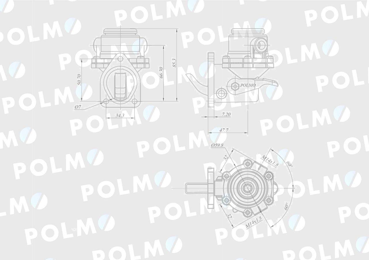 Pompa zasilająca 04231021 f150204710012 polmo Pompa zasilająca 04231021 f150204710012 polmo - obrazek 2