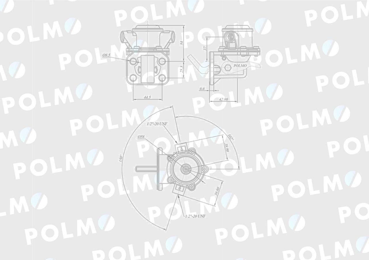 Pompa zasilająca 1447688m91 polmo Pompa zasilająca 1447688m91 polmo - obrazek 2