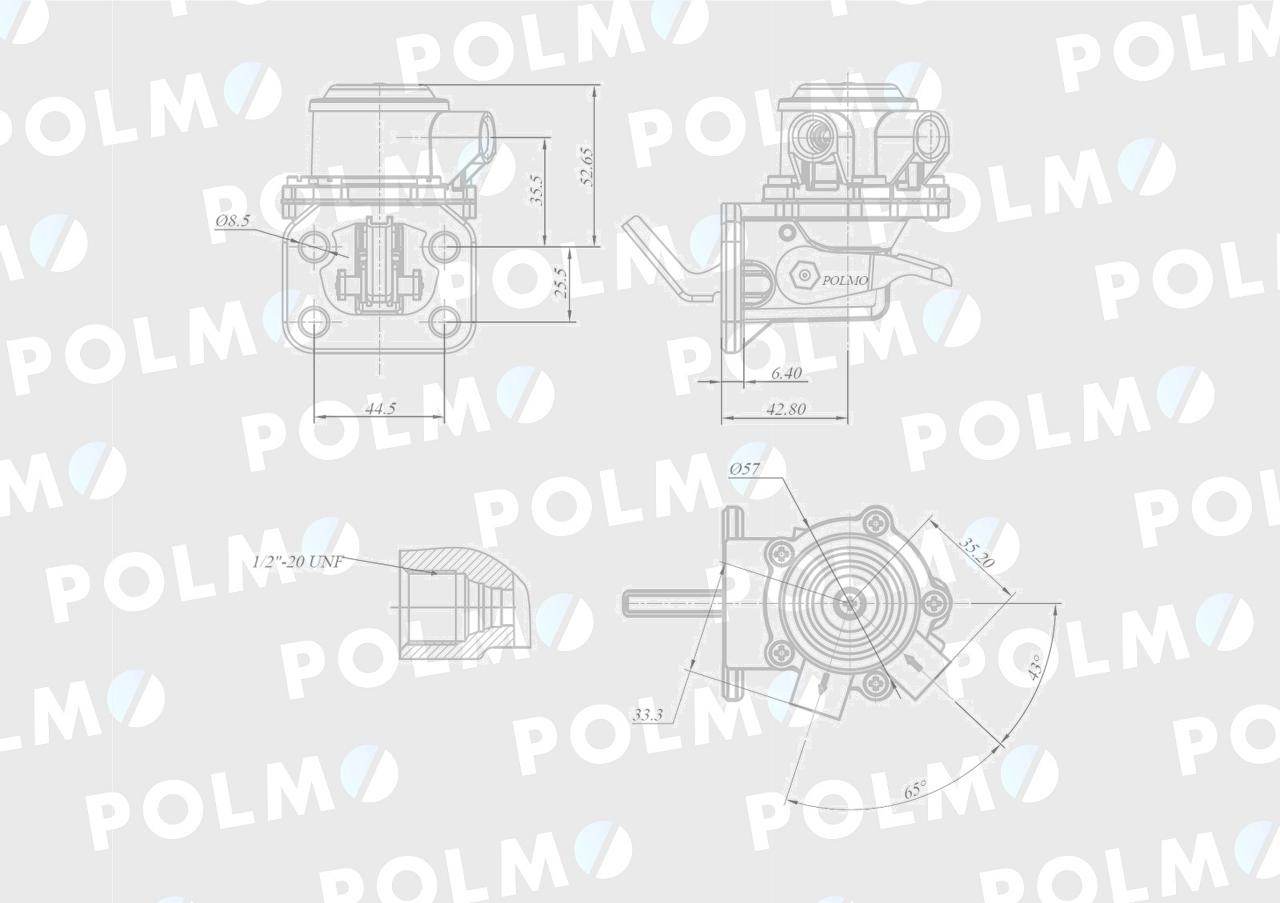 Pompa zasilająca 3639696m91 polmo Pompa zasilająca 3639696m91 polmo - obrazek 2