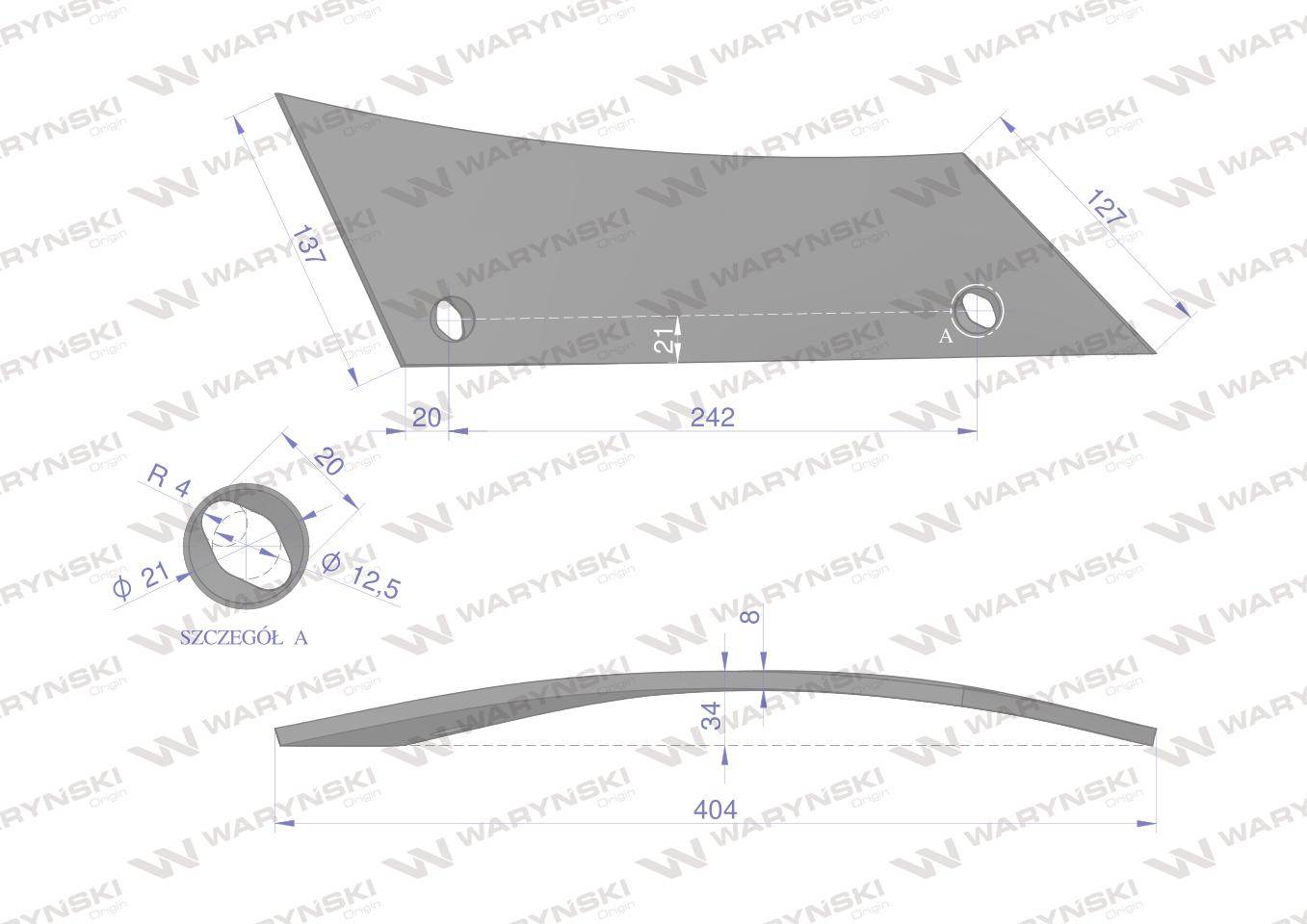 Pierś odkładni lewa gregoire-besson 173461 stal borowa waryński Pierś odkładni lewa gregoire-besson 173461 stal borowa waryński - obrazek 3