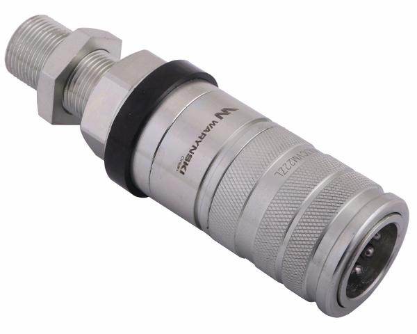 Szybkozłącze hydrauliczne zrywalne seria wia3cv 3cfpv 68 l/min gniazdo long m22x1.5 gwint zewnętrzny euro push-pull iso 7241-a waryński Szybkozłącze hydrauliczne zrywalne seria wia3cv 3cfpv 68 l/min gniazdo long m22x1.5 gwint zewnętrzny euro push-pull iso 7241-a waryński - obrazek 3