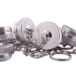 Pokrywa aluminiowa korekzaślepka z gwintem zewnętrznym wkręcany do zaworów skręcanych wtyczek serii wrs waryński 5szt