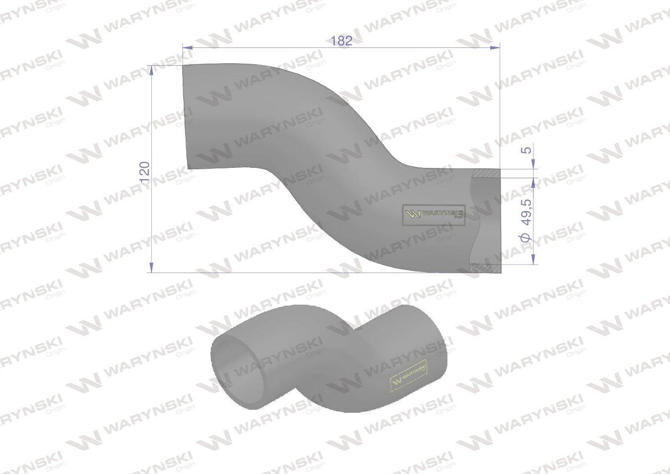 Przewód chłodnicy dolny 3220435r1 waryński Przewód chłodnicy dolny 3220435r1 waryński - obrazek 2