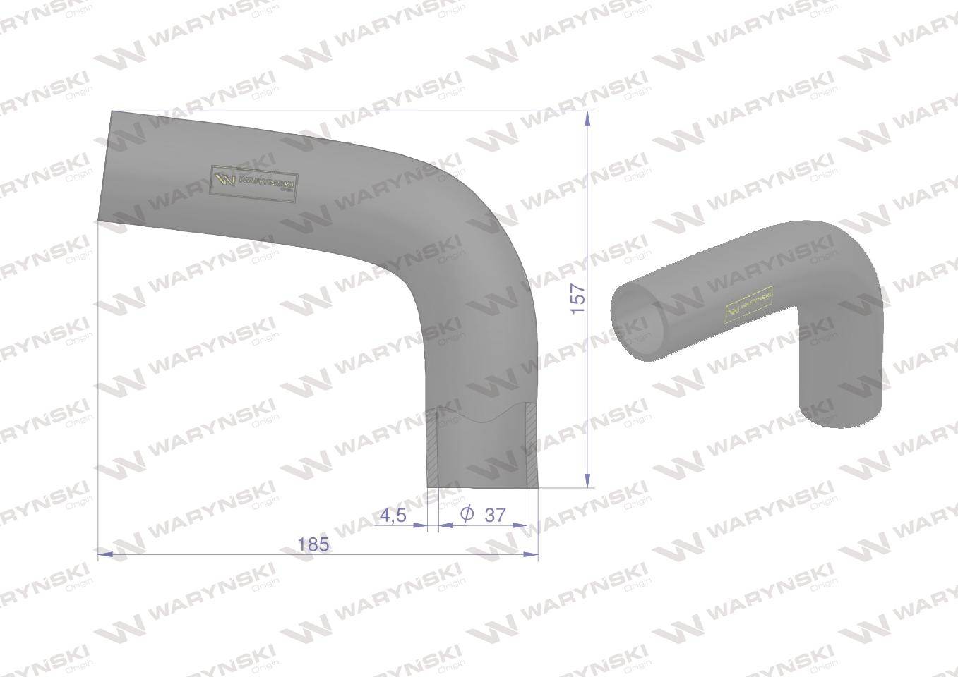 Przewód chłodnicy górny 83907414 waryński Przewód chłodnicy górny 83907414 waryński - obrazek 2