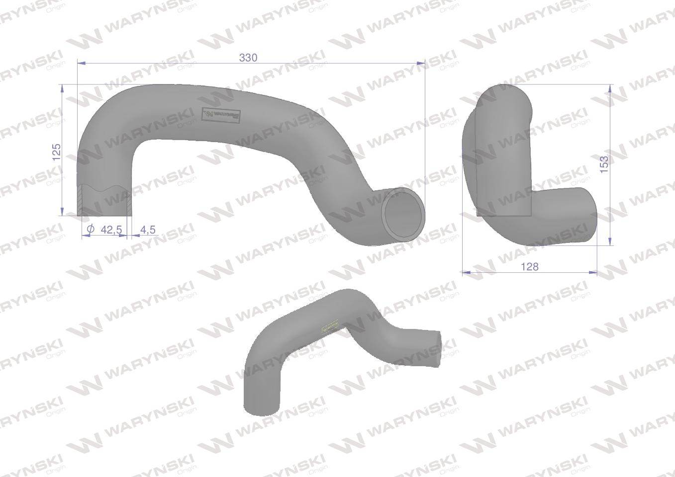 Przewód chłodnicy 81868754 waryński Przewód chłodnicy 81868754 waryński - obrazek 2