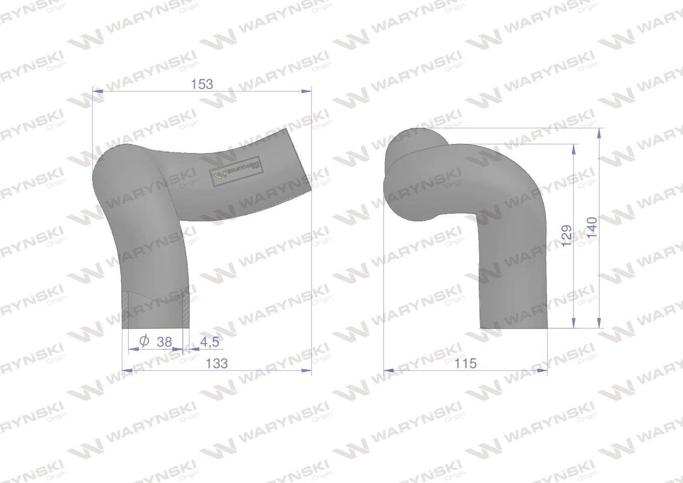 Przewód chłodnicy górny t23534 waryński Przewód chłodnicy górny t23534 waryński - obrazek 2