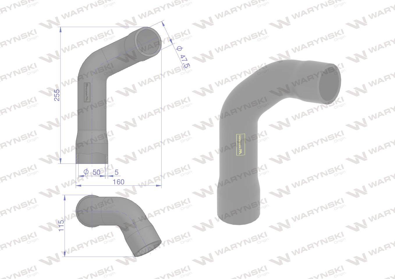 Przewód chłodnicy dolny l56295 waryński Przewód chłodnicy dolny l56295 waryński - obrazek 2