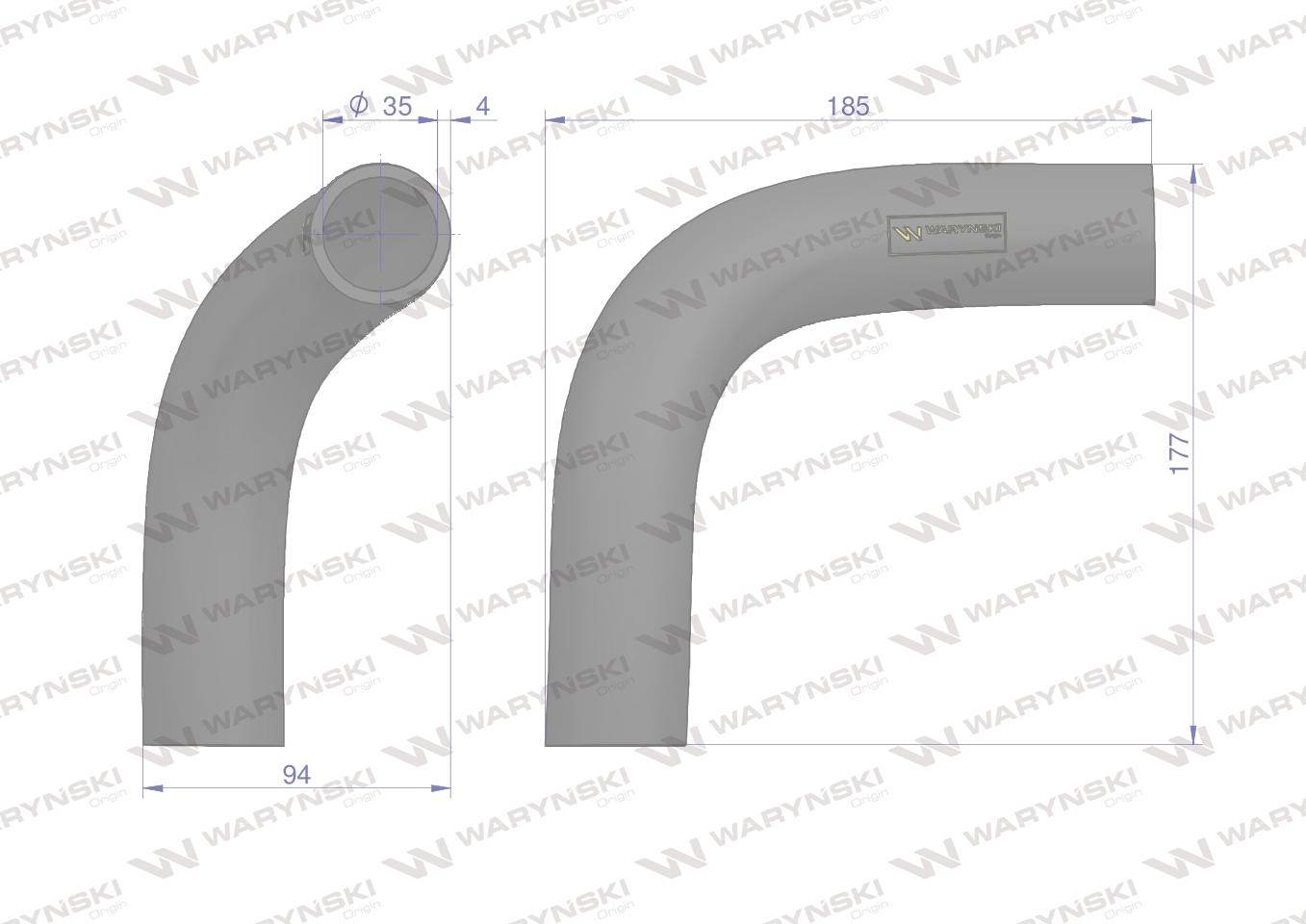 Przewód chłodnicy dolny 825657m1 waryński Przewód chłodnicy dolny 825657m1 waryński - obrazek 2